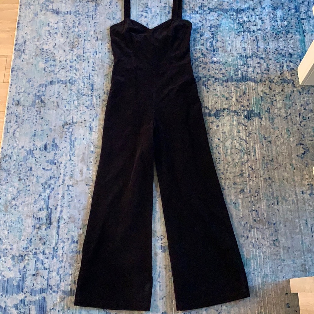 LACAUSA Black corduroy Jumpsuit